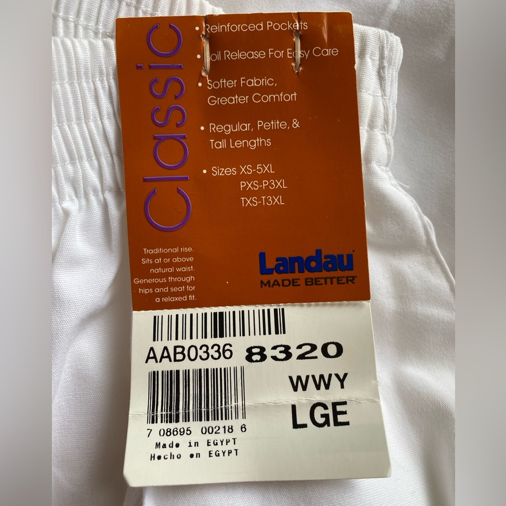 Landau unisex classic Scrub pants size Large
